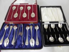 Six Solid Silver Teaspoons, Sheffield hallmark dated 1975, the spoons are examples of authentic