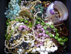 A Large Quantity of misc. costume jewellery incl. brooches, necklaces, rings etc.