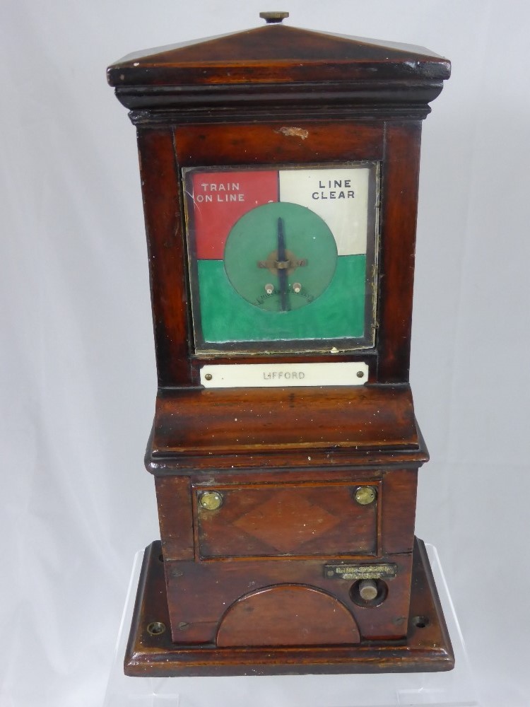 A Vintage Midlands Railway Train on Line Signal Box, the information box for Lifford station and