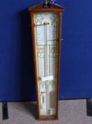 An Admiral Fitzroys style barometer, 367 815, 377/2000, approx. 100 x 19 cms.