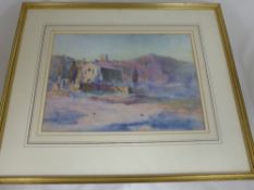 A. Carlton, watercolour on paper, depicting an Italian villa, signed and dated 1905, 37 x 27 cms,