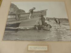 Frank Sutcliffe of Whitby, two framed and glazed images of `Boys at Play` and `Boys on Boats`.
