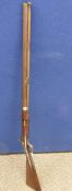 Circa 1835 Percussion S. Barrel Shotgun, the shotgun featuring the original ramrod and worm, the