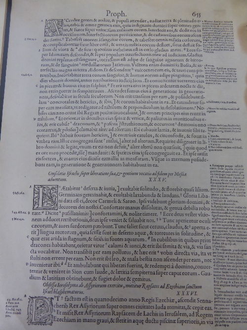 Original Bible Leaf from Latin Bibles and Bible Commentaries, including Biblia Latina, incunable