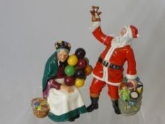 Royal Doulton Figure of `The Old Balloon Seller` HN 1315, approx 20 cms together with a Royal