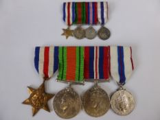 Group of WWII Medals, including France and Germany Star, Defence Medal, War Medal and the 25th