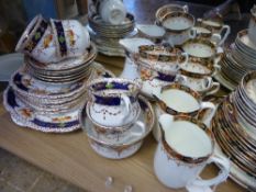 Part Gladstone China Tea Set including five tea cups and saucers, slop bowl, one sandwich plate,