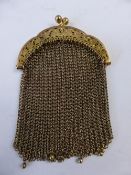 Lady?s 9ct Gold Chatelain Purse, approx 22.4 gms.