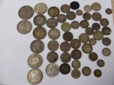Collection of misc. silver G B coins incl. 1887 crown and half crown, 1818 1836 1887(2) 1897 1900