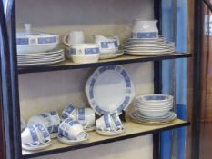 Wood & Sons, Burslem Part Ironstone comprising gravy boat, lidded tureen, six fish plates, six