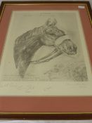 Rosemarie Chambers,  limited edition print entitled Red Rum, `Bechersbrook` signed in pencil by B.