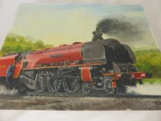 P. Harper, Two Oils on Board, depicting Steam Trains, both signed bottom right, approx 52 x 41 cms