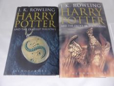 Two Harry Potter first editions, Harry Potter and the Deathly Hallows and Harry Potter and the