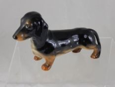 Beswick porcelain figure of a dachshund, approx. 23 cms.