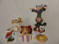 Walt Disney classic collection including White Rabbit from Alice in Wonderland, Lady from Lady and