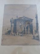 William Nicholson colour washed print depicting "" The Sheldonian "", published in 1905 by The