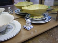 A collection of miscellaneous porcelain including Delft Carltonware etc.