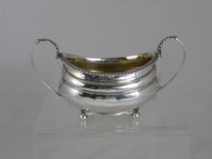 Solid Silver Sugar Bowl, London hallmark, m.m R.P dated 1819, approx  260 gms.