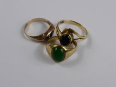 Miscellaneous Collection of Lady`s Rings, including a 9ct hallmark blue stone and seed pearl ring,