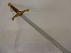 A replica Tewkesbury sword to commemorate the Battle of Tewkesbury in 1471 won by Edward IV. The
