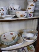 A quantity of Royal Worcester Evesham Ware including six ramikins, two small round bowls, eight