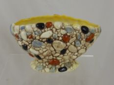 A Sylvac Posy Vase, with decorative pebble design, impressed marks to base.