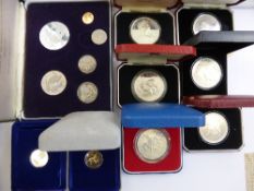 Miscellaneous Solid Silver Proof Coins, including silver Jubilee crowns, 1977 Jubilee coins,