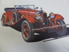 Collection of Vintage Motoring Calendars, Daimler Benz among others.