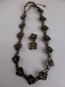 Miscellaneous Silver Jewellery, including a silver necklace in the form of vine amongst other,