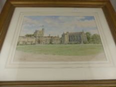 Jane Carpanini R.W.S, a limited edition print of St Catherine`s College nr 107/350 together with a