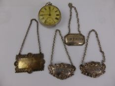 Miscellaneous Items, including a gent’s silver cased pocket watch, London hallmark; three Sherry and