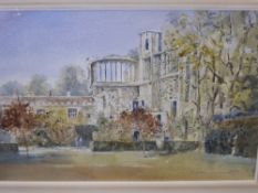 An Audrey Hammond, original watercolour depicting’ The Banqueting Hall, Sudeley Castle’ framed and
