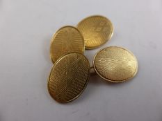 Gentleman`s 9 ct Gold Cuff Links, approx 7.4 gms