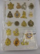 Large Collection of Canadian Military Head-Dress Badges, primarily from the WWII period.