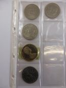 Miscellaneous GB Coins, including three pence, copper florins, crowns, shillings together with