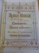 A 19th Century Illustrated Family Bible published by William Collins, Sons & Co.,