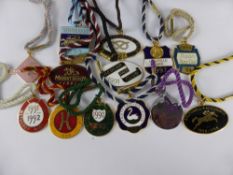 Twenty metal racecourse members badges from all different UK racecourses dating from the 1990`s,