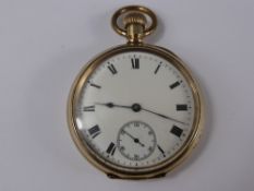 American Waltham Gentleman`s Pocket Watch, seven jewel, gold filled case.