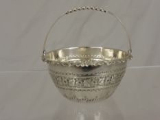 Solid Silver Sugar Bowl, Victorian Sheffield hallmark, m.m HA, dated 1860, the single handled bowl