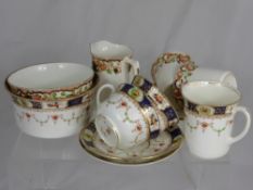 A Coronation Ware Stratford Tea set comprising plates, cups, saucers, sandwich plate etc., together