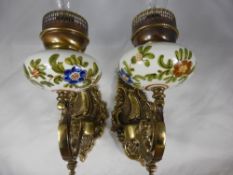 A Pair of Continental Wall Sconces together with ceiling light (W.A.F.).