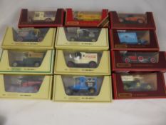 A collection of Matchbox Models of Yesteryear including 1919 Walker, 1927 Talbot, 1912 Ford Model