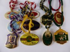 Twenty metal racecourse members badges from all different UK racecourses dating from 2001 onwards