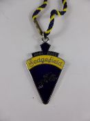 A scarce metal Sedgefield racecourse members badge ( Sedgefield has restricted membership numbers )
