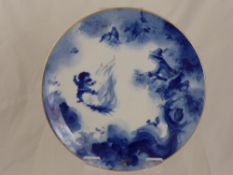 Miscellaneous Quantity of Blue and White Plates, including Spode, Royal Albert, and two yearly