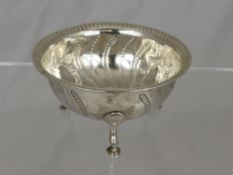 Solid Silver Georgian Sugar Bowl, Dublin hallmark, m.m Matthew West 1776-1787, the hand chased bowl