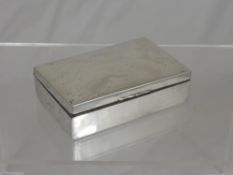 Silver Double Cigarette Box, marks rubbed, approx 384 gms