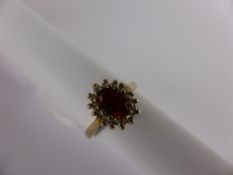 Lady`s 9ct Yellow and White Gold Diamond and Coloured Stone Ring, size H, approx 2.2 gms