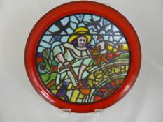 Limited Edition Poole Medieval Calendar Plate, March nr 199/1000 signed S M Allen with impressed