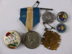 Collection of misc. crowns together with some silver three pence coins, Queen Victoria 1887